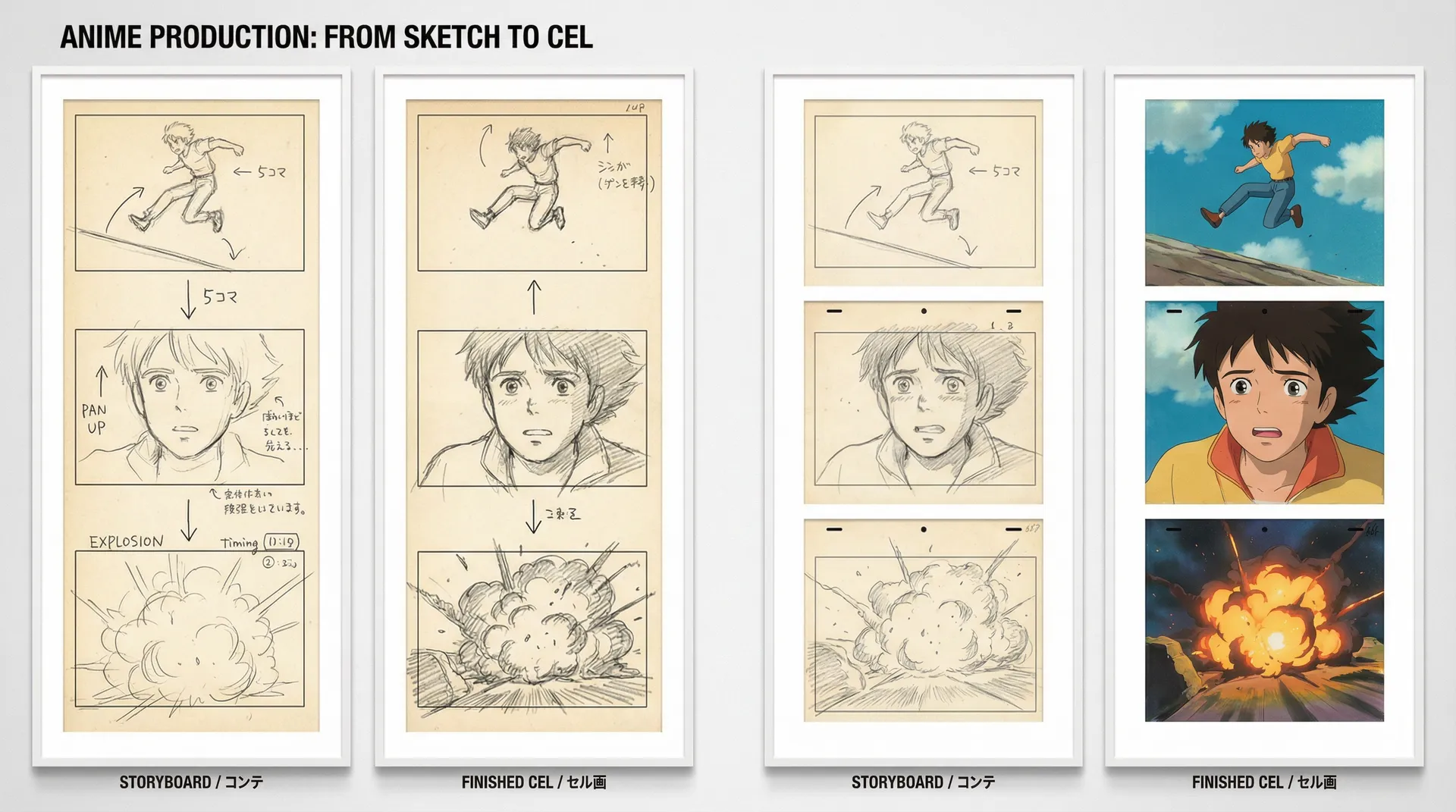 成人动漫 独立动画监督青山透的分镜手稿